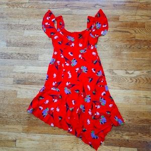 Summer Nanette Lepore Floral Red Dress